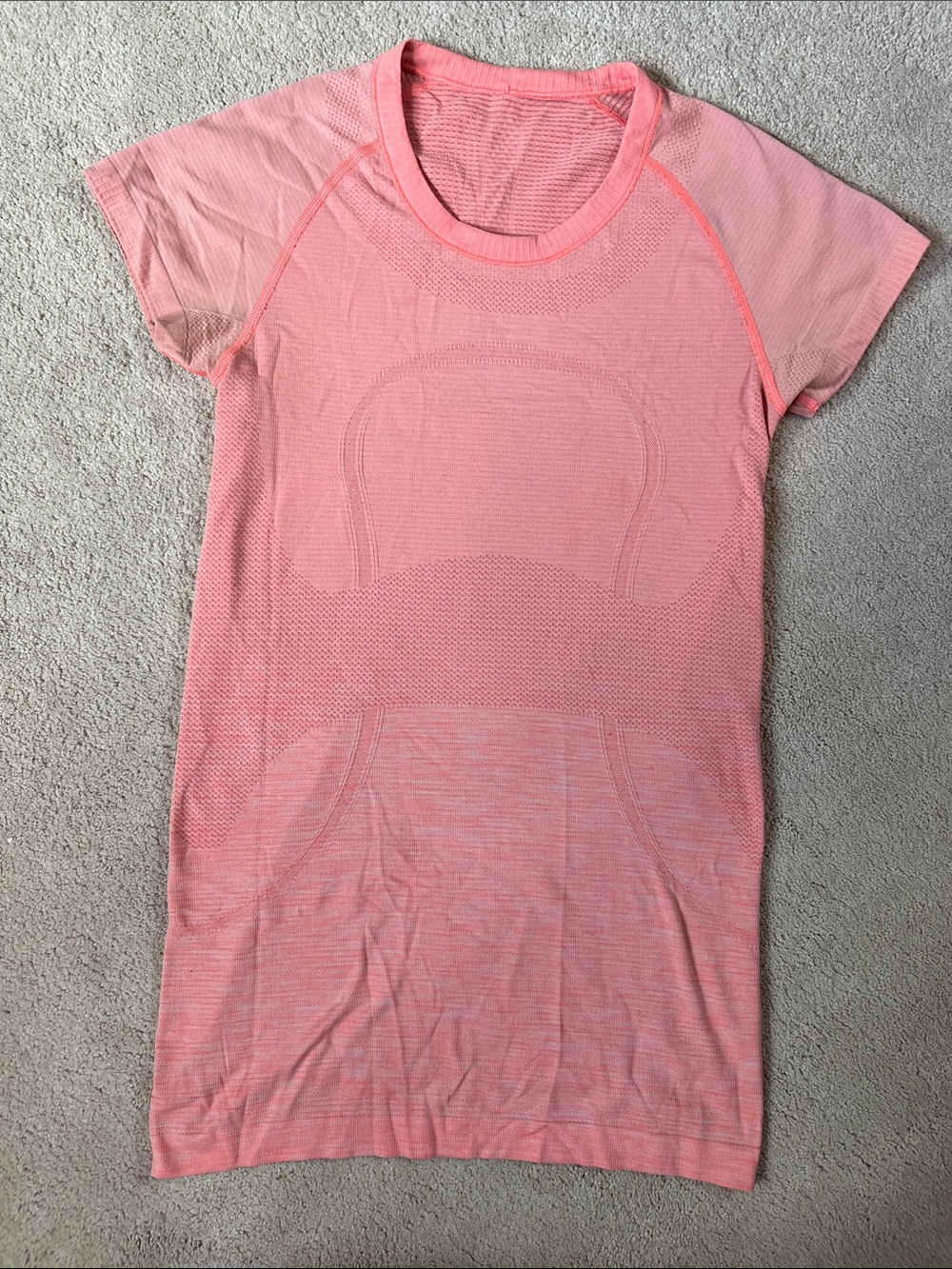 lululemon athletica Seamless Short Sleeve Tee Dress - Coral